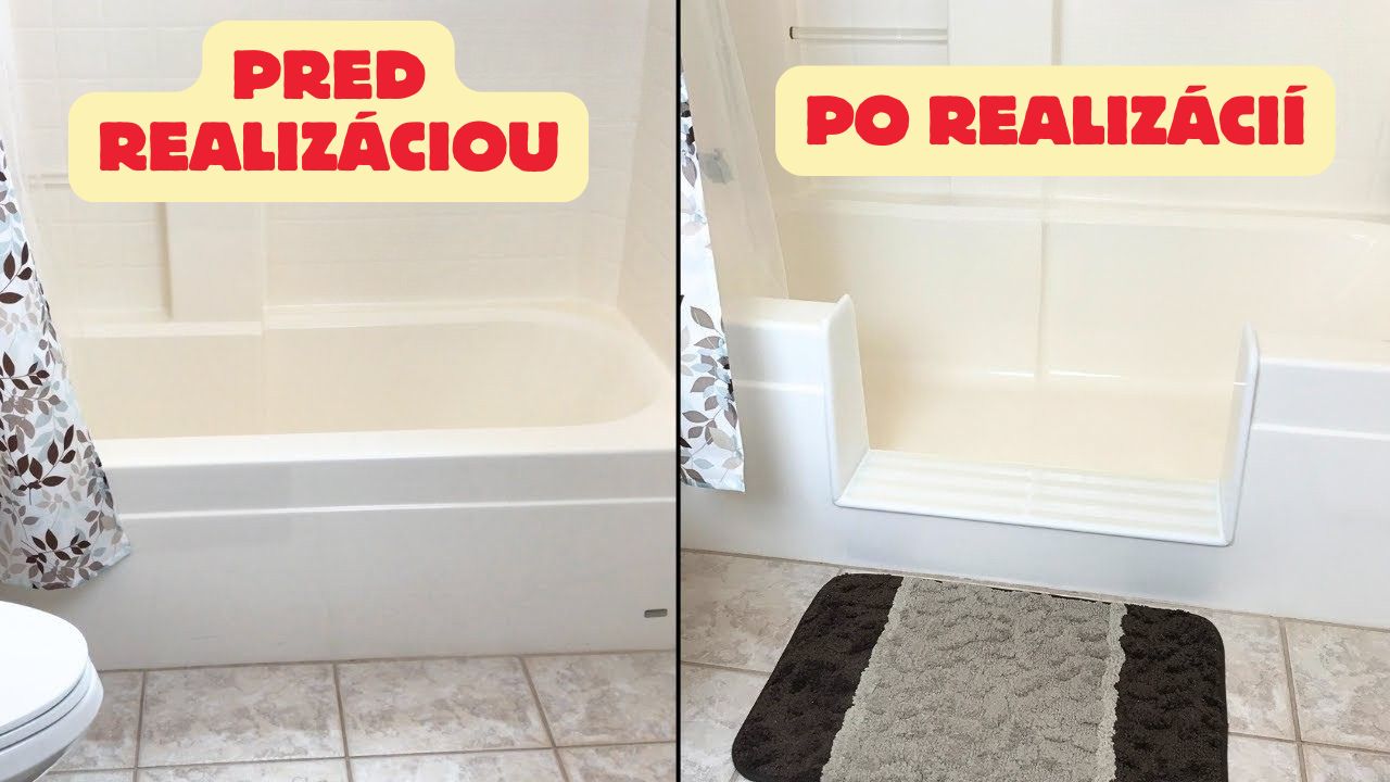 Elegantný nízky vstup do vane